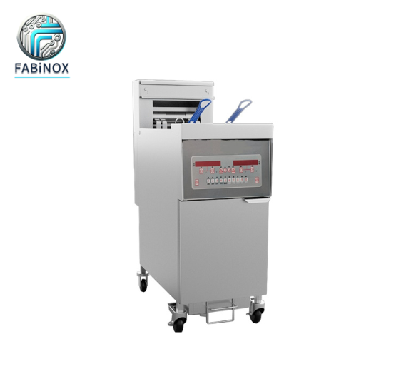 Commercial Electric Fryer F18F1-02 – Twin Vats with Built-In Filter