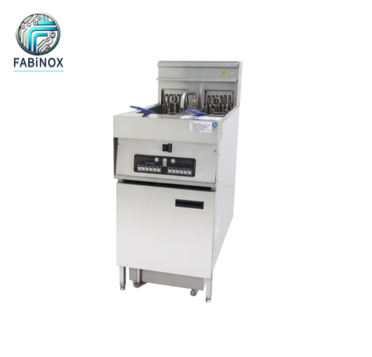 Commercial Electric Deep Fryer FEC9F-2 – Twin Tanks with Filter Oil Cart
