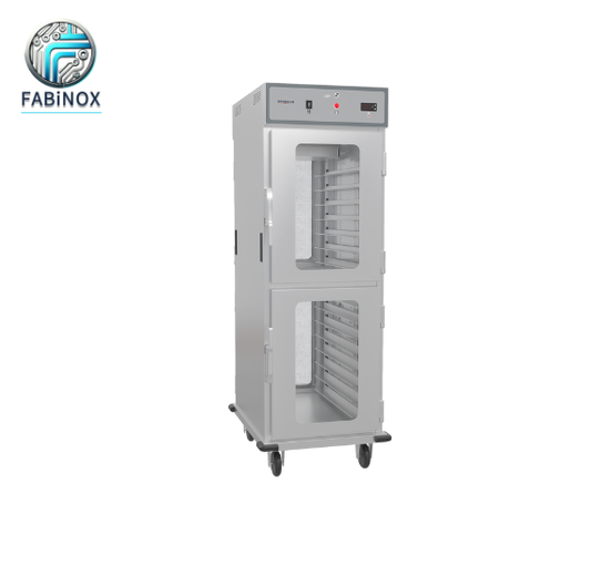 Commercial Holding Cabinet HC15-4G – 15-Level, Double-Sided Glass Doors
