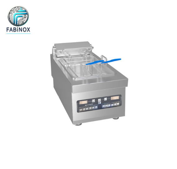 Komersial Countertop Fryer Listrik FEC350 – Satu Tank, Short Feet