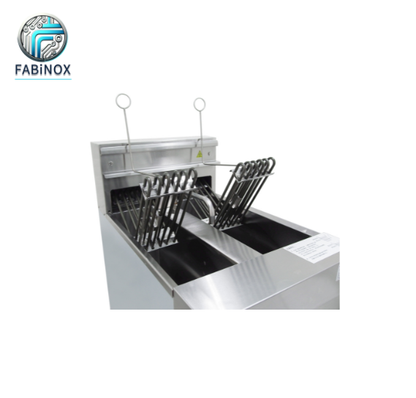 Commercial Electric Deep Fryer FEC9F-2 – Twin Tanks with Filter Oil Cart