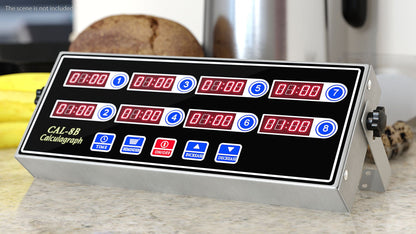 8-Channel Commercial Digital Timer - Advanced Timing Precision for Professional Kitchens